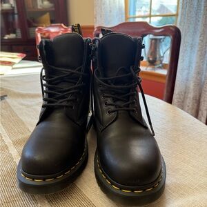 Dr. Martens Black Fleece-Lined Boots